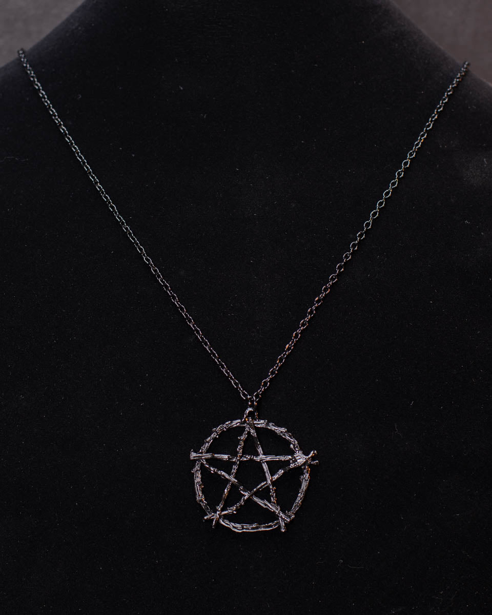 Frayle Black Pentacle Necklace