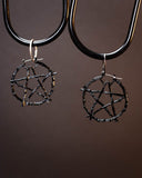 Frayle Black Pentacle Earrings