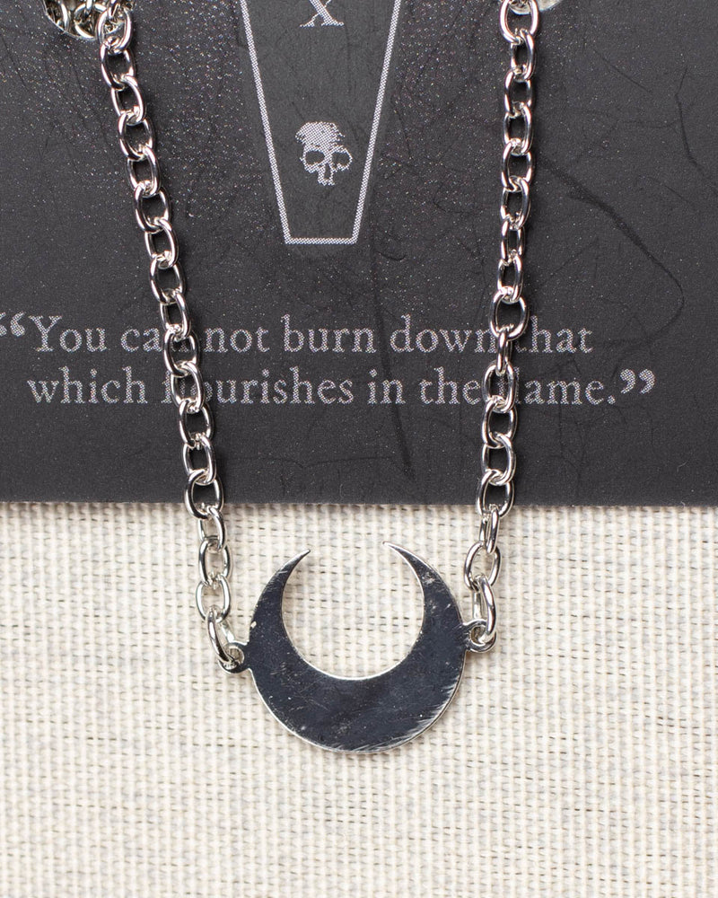 Frayle Small Crescent Moon Necklace