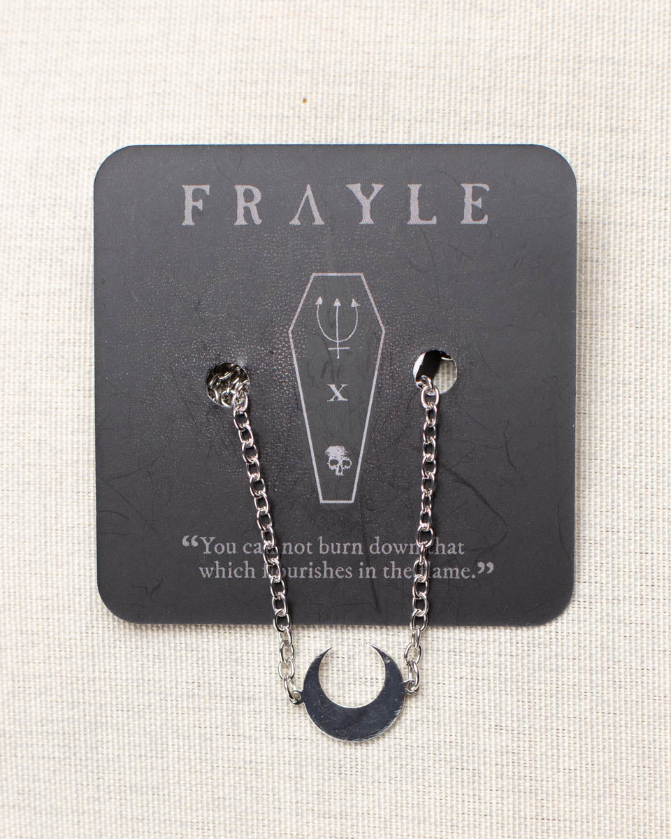 Frayle Small Crescent Moon Necklace