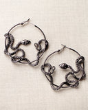 Frayle Black Snake Earrings