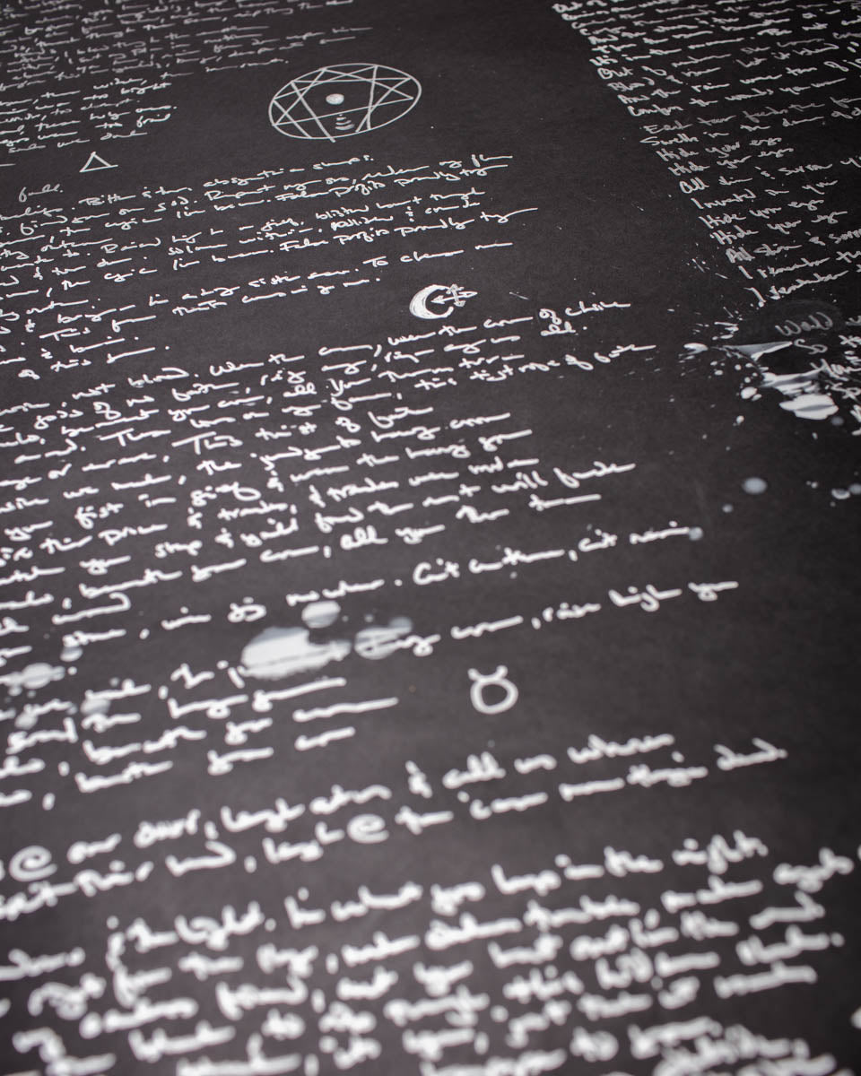 "All the Things I Was" video handwritten sheet (41.5" x 63")
